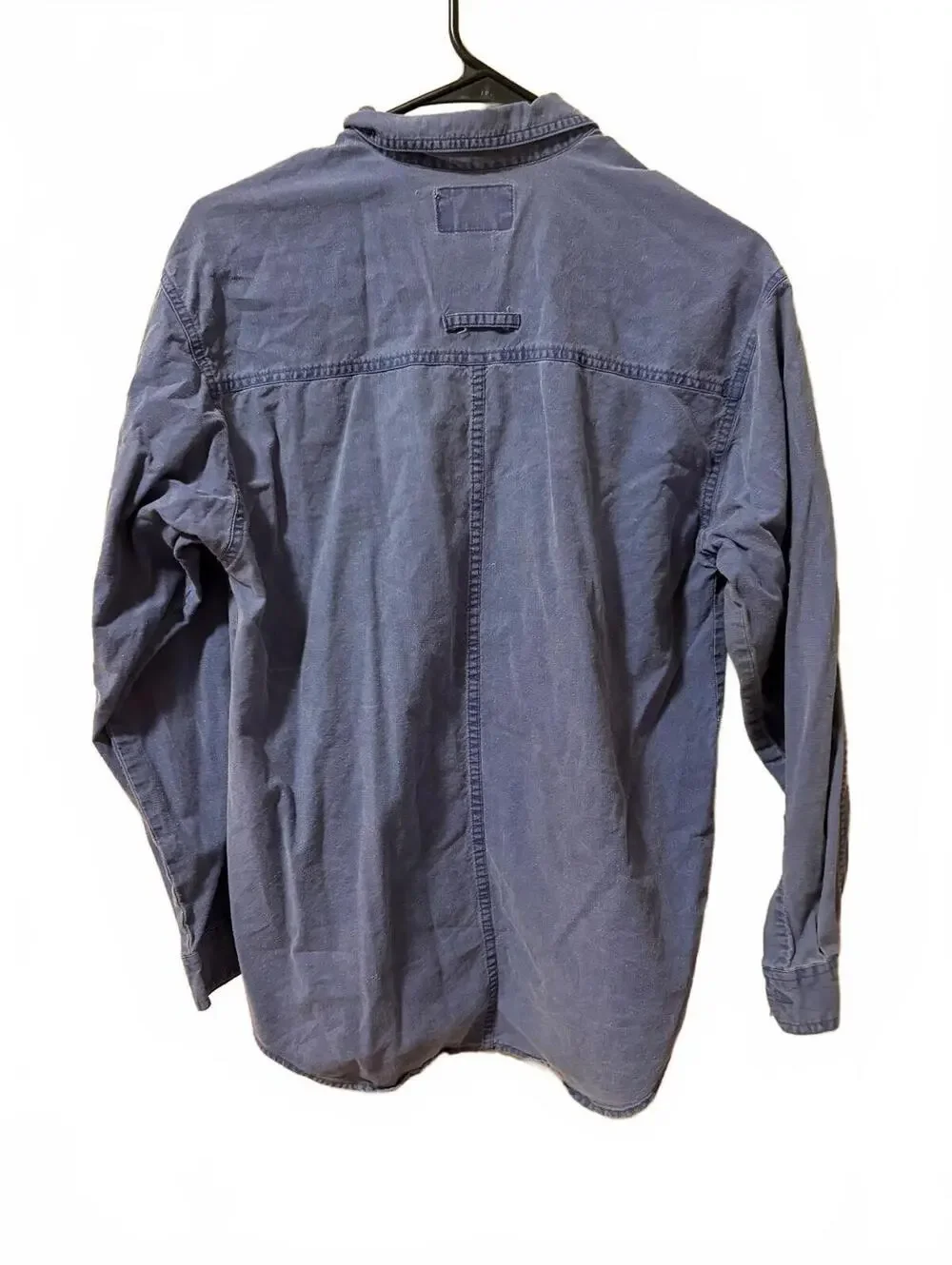 VTG 1990s Bugle Boy Blue Denim Overshirt Heavyweight Jean Jacket Retro Grunge XL